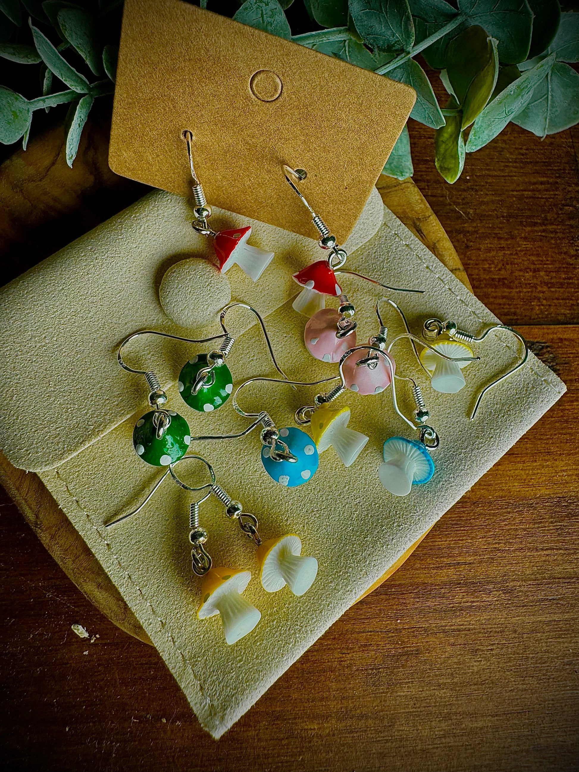 Whimsy Mushroom Earrings