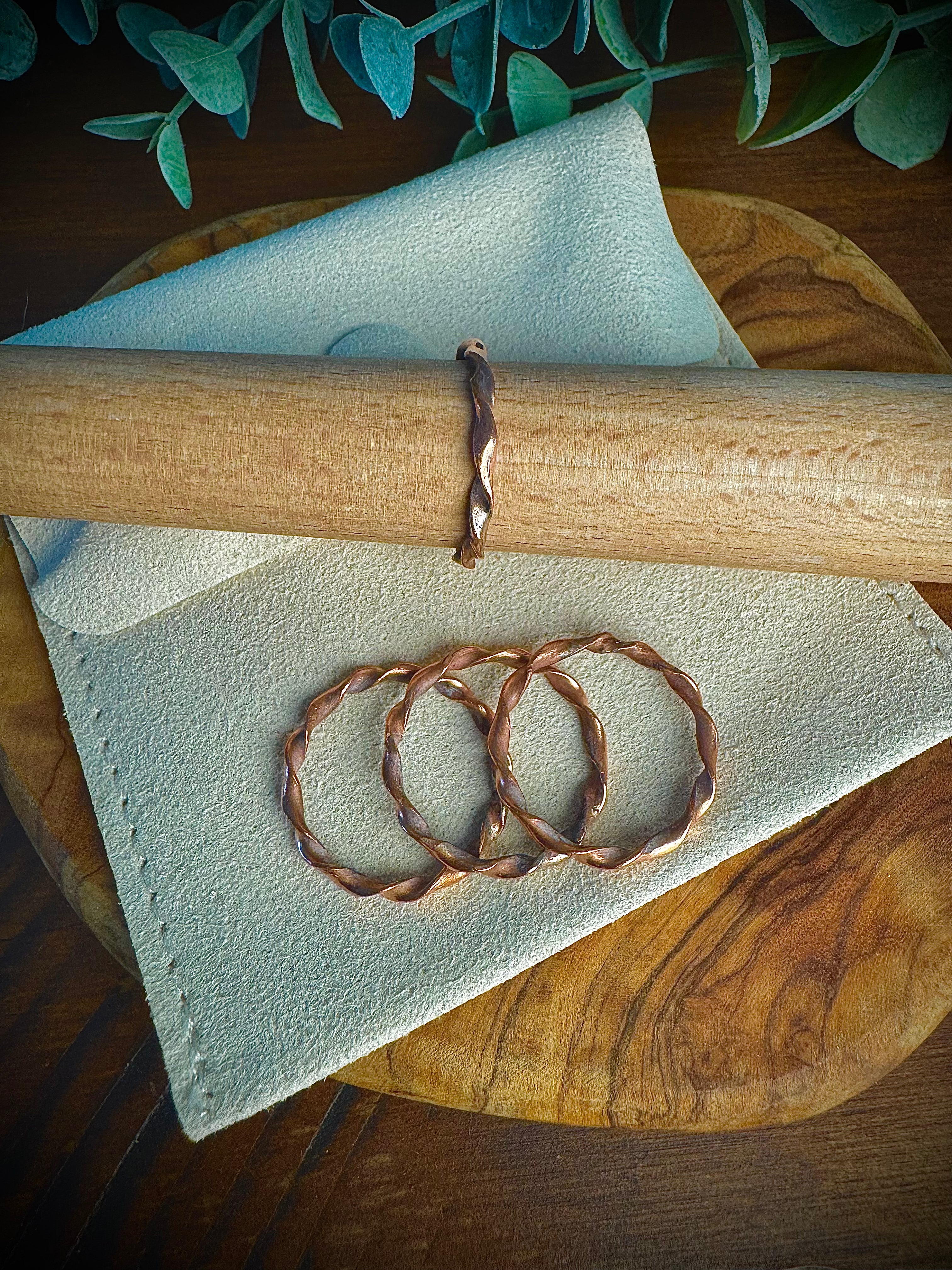 Dainty Copper Ribbons